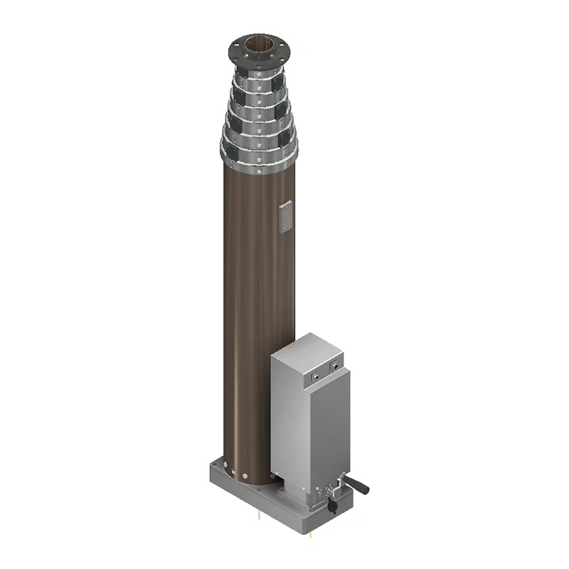 25 m elektrischer, arretierbarer Spindel-Teleskopmast