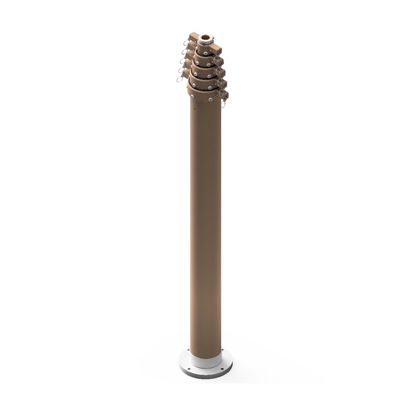Feststellbarer pneumatischer Mast