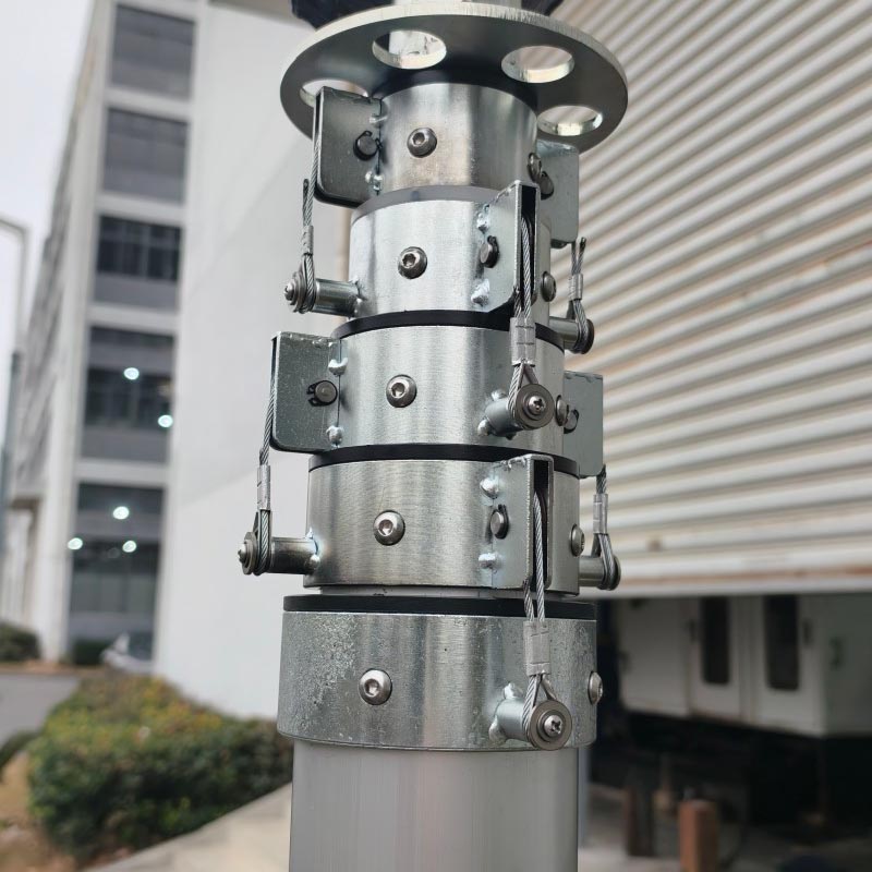 Manueller mechanischer Mast aus Rundrohr