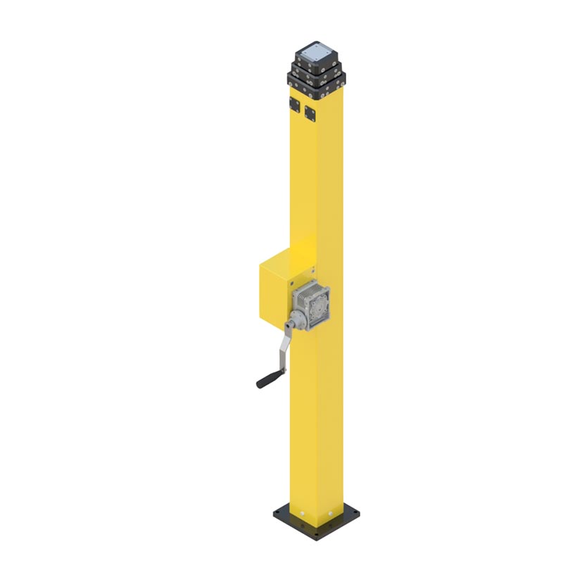 Manueller mechanischer Mast mit Vierkantrohr